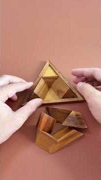 Can you build a pyramid using three pieces?#Puzzles #IQ #iqtest