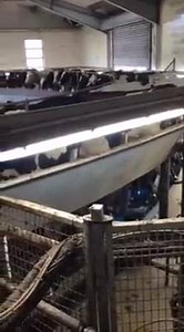 We've toured two rotary milking parlors in two days as part of a dairy study group. Not only do these high tech contraptions float on water, but as this video shows it just takes a little spray of water to get the cows to step off...otherwise they would likely go for another spin. #FBinGermany | Wisconsin Farm Bureau Federation