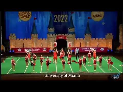 University of Miami Cheer Division 1A Game Day 2022