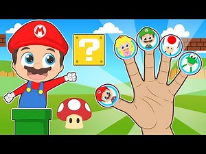 FINGER FAMILY SONG 🎵🎮 With video game plumbers