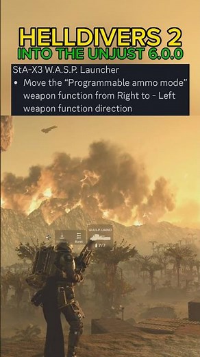 StA-X3 W.A.S.P. Launcher CHANGE After Patch Update 6.0.0 - Helldivers 2