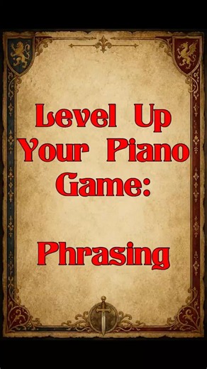 Use proper Phrasing to step up your piano playing! #musician #piano #music