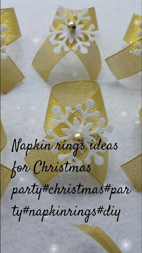 Napkin Rings ideas for Christmas Dinner🎄🍽️ #Christmas#trending #NapkinRings#youtubeshorts #reel