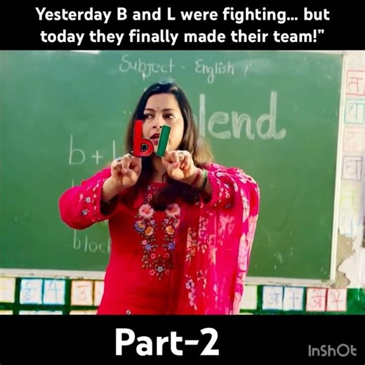 A funny L blend story from my classroom… B and L started fighting!