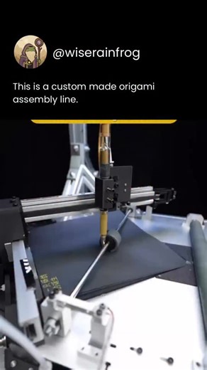 Wise Rain Frog | This isn’t your average paper fold—it’s origami at industrial speed. A custom-built assembly line folds precise origami patterns using... | Instagram