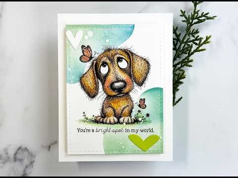 Spotlight Stenciling + Stamping Uplifting Dog Card sw