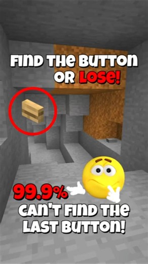 FIND THE BUTTON OR LOSE! #minecraft #shorts #challenge #funny #memes