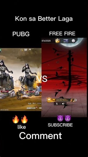 pubg vs free fire emot 😈 #freefire #shorts #shortsfeed #edit #pubg #pubgvsfreefire #trending #ff