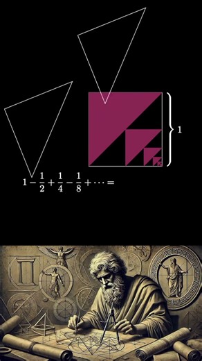A single image can prove an infinite series.Geometry makes mathematics beautiful. ♾️📐