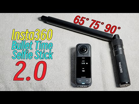 Reivew on Insta360 X5 Bullet Time Selfie Stick V2 with Three Adjustable Tilting Angles