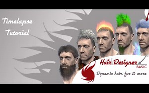 Hair Designer Timelapse Tutorial Unity插件-Hair Designer 头发毛发设计插件