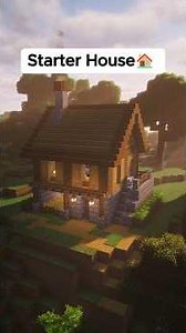 Minecraft Starter House Tutorial🏠 #minecraft