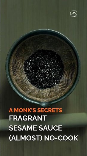 (Almost) No-Cook Black Sesame Dressing