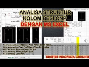 ANALISA STRUKTUR KOLOM BESI CNP DENGAN MS EXCEL