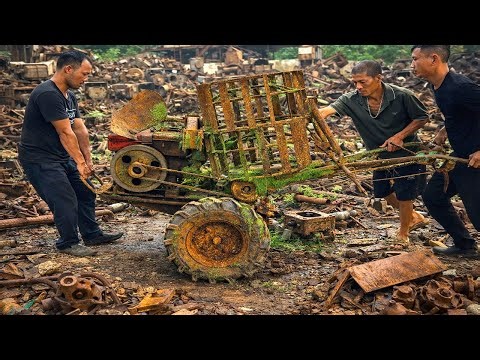 Extreme Tractor Restoration | Rusty Farm Machine Rebuild // Restorations Skills