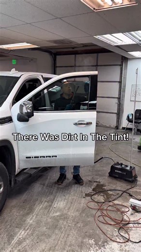 48K views · 37 reactions | A cluster of dirt in the tint? It was probably an installation error for not cleaning the gaskets well enough. The cleanliness of an installation also reflects on how clean the car is. The cleaner and more taken care of cars typically have a cleaner installation. But if a car is messy, dirty, and has dog hair all over it. The quality of the installation will also reflect that. #windowtint #tint #cars ￼ | Mile High Customs | Facebook