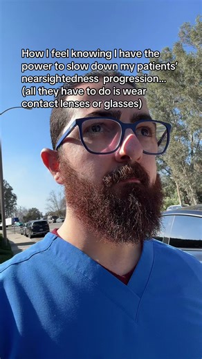 How I feel knowing I have the power to slow down my patients’ nearsightedness progression… Because we just added myopia control with two of the newest options out: \t1.\tMiSight 1 day contact lenses \t2.\tEssilor Stellest glasses lenses And the research is legit: \t•\tMiSight: about 59% less myopia progression over 3 years vs regular single vision contacts (and about 52% less eye elongation). \t•\tStellest: about 71% slowing of myopia progression over 2 years vs single vision glasses (and about 