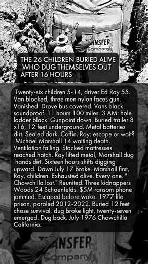 😱🕳️ THE 26 CHILDREN BURIED ALIVE WHO DUG THEMSELVES OUT AFTER 16 HOURS