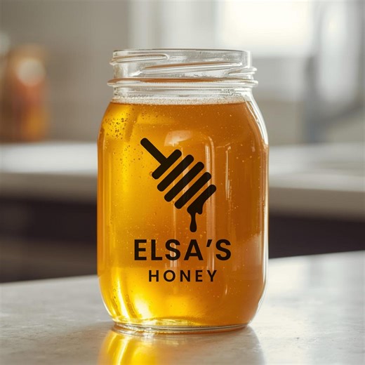 Personalised Honey Jar Vinyl Decal | Custom Honey Label Sticker | Pantry & Storage Jar Decal - Etsy