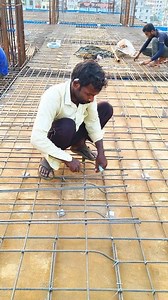 Slab rod binding process. #slab #rod #binding #process #mason #educational #tips #building #construction #engineering #foryouシ #reels | Engr Ohab Ali