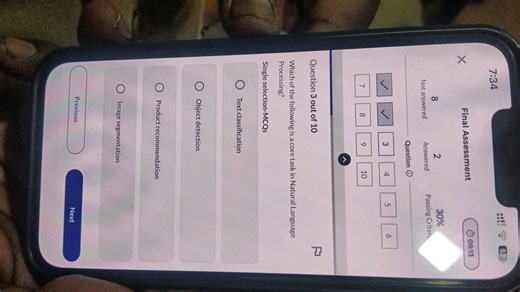 Question 3 out of 10 Which of the following is a core task in N... | Filo