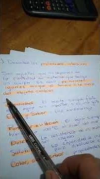 propiedades intensivas de la materia. Físico Química