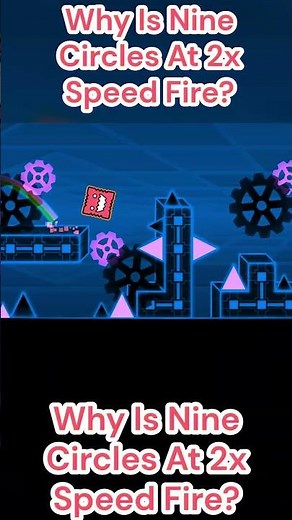 Why Is Nine Circles At 2x Speed Fire? #geometrydash #gd #gdgaming #ninecircles #geometrydashshorts