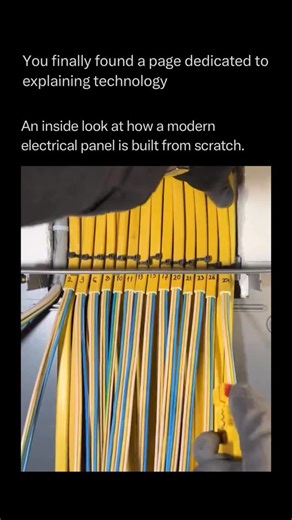 Technology Explained on Instagram: "Follow @explaining.tech to learn everything about technology one post at a time 🧠⚙️ A modern electrical panel begins as a digital twin, a 3D model where engineers calculate everything from “load distribution” to the heat dissipation required for each circuit. The enclosure itself is fabricated using CNC laser cutters that carve industrial-grade steel with sub-millimeter precision, ensuring a perfect fit for the internal components. This isn’t just a metal box