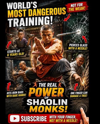 😱 These Shaolin Monks Start Training at Just 6 Years Old!#ShaolinMonk#KungFu #Discipline#viral#facts