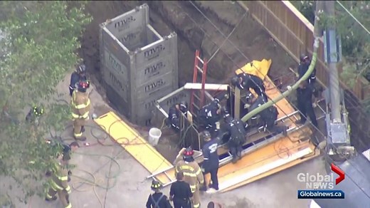 Edmonton firefighter speaks out about dramatic trench collapse rescue
