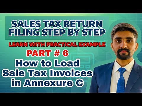 How to Load Sale Tax Invoices in Annexure C | Part # 6