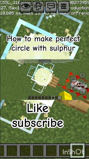 how to make perfect circle in Minecraft #subscribe #minecraft #technogamerz