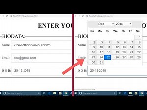 jQuery DatePicker in One Video | Change Date Format dd-mm-yy | Change Month and Year Easily