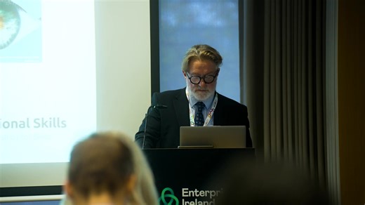 Enterprise Ireland was pleased to host the "AI and your Business" workshop led by Dublin Regional Skills, focusing on empowering SMEs to integrate AI into their operations. The insightful event guided client companies in driving competitiveness through AI, and involved key players across the skills ecosystem including the Regional Skills Fora, Local Enterprise Offices, and Technology Ireland ICT Skillnet. In his engaging keynote, Kevin Marshall, Chair of the National Skills Council and Head of F