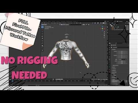 FiveM Un-mirrored Tattoo FULL Workflow | NO RIGGING