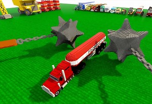 巨型坦克遭遇汽车攻击，巧妙驾驶展开激烈对决！_游戏解说