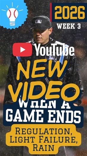 New video on How a Game Ends, including regulation, extra innings, rain, lights and forfeit. Watch now on YouTube! #umpire #umpirelife #umpiretraining #baseballrules #baseball | Umpire Classroom