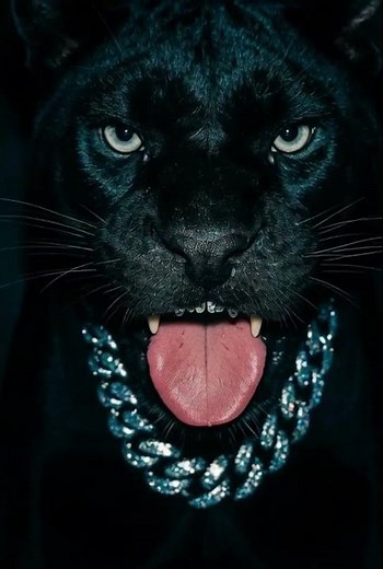 Black Panther Flash Portrait 🔥🐾 Gritty Cinematic Close-Up
