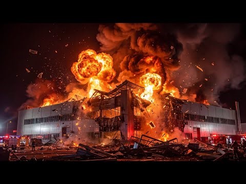 Massive iPhone Factory Explosion | Realistic Destruction Footage”