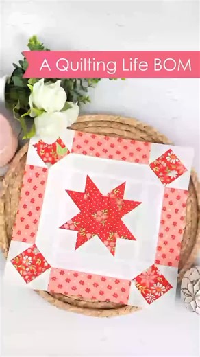 Lynn L. Thompson on Instagram: "The next Free Block of the Month from Sherri McConnell of A Quilting Life is here! 🧵✨ To make this block even easier, I used the 3" Square in a Square Quilt Block Foundation Paper by It’s Sew Emma and my favorite method for flying geese—the easy flying geese method from Page 3 of our FREE Flying Geese Cheat Sheet! 👉 Follow for more quilting tips, tricks, and block-of-the-month updates! Credit : someone ❤️ #QuiltTok #BlockOfTheMonth #AQuiltingLife #FlyingGeese #Q