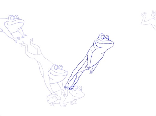 拆解青蛙跳跃的动作