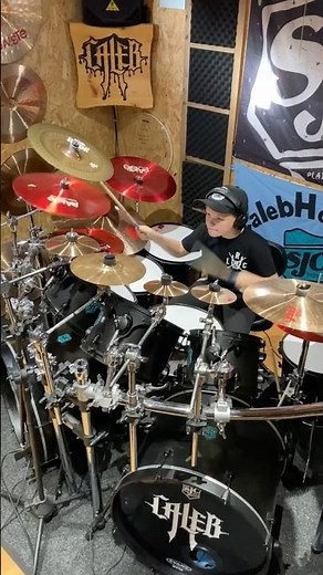 New Evans Heads all round 🔥 #drums #drumsolo #drumvideo #baterista #drummer #calebhdrummer Age 11