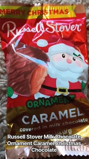 Russell Stover Milk Chocolate Ornament Caramel Christmas Chocolate