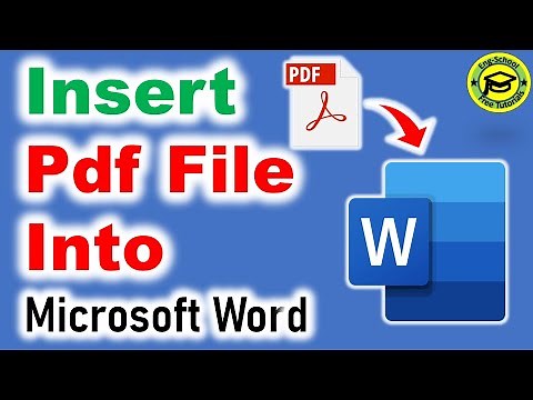 How to Insert PDF File in Word | Add PDF to a Word Document