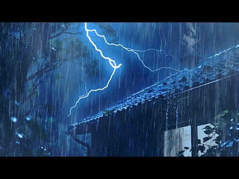 Heavy Rain To Sleep Immediately - Sleep Instantly with Rolling Thunder Sound At Night
