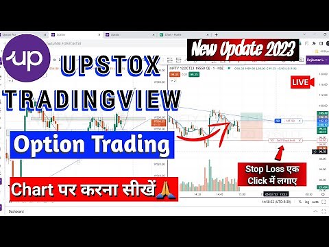 Upstox TradingView Chart पर Option Trading कैसे करें- Live Demo | Chart Option trading for Beginners