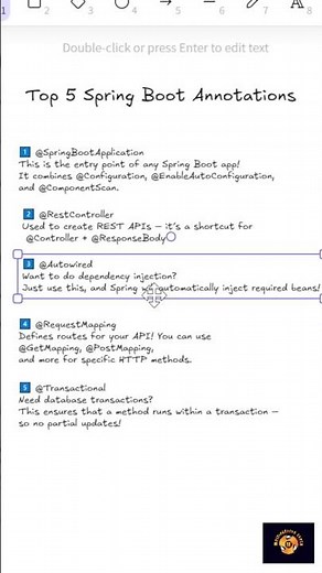 🚀 Top 5 Spring Boot Annotations Every Developer MUST Know! 🔥