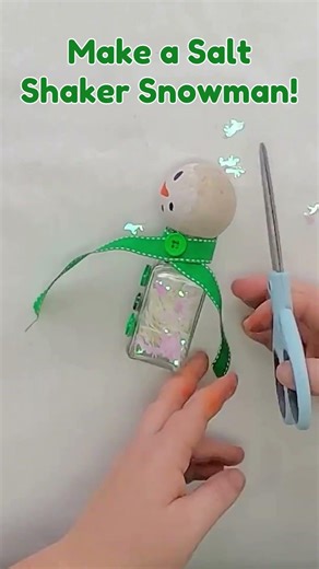 Craft Project: Salt Shaker Snowman