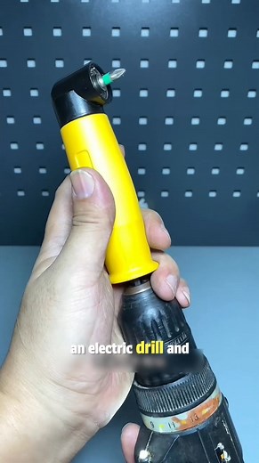 Magic Rotating Drill Adapter 🔧 This new rotating drill adapter is a game-changing invention! Just attach the P-head upward, connect it to any electric drill, and instantly remove or install screws even in tight or narrow spaces. No more struggling with hard-to-reach angles — this tool makes work faster, easier, and super convenient. Perfect for DIY repairs, technicians, builders, and smart tool lovers. A must-have gadget for every toolbox! 🧰 Rotating drill adapter, drill tool hack, DIY screw r