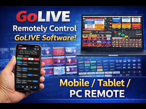Control GoLive Video Mixer Switcher Software Remotely | Mobile, Laptop & PC Remote Control Demo